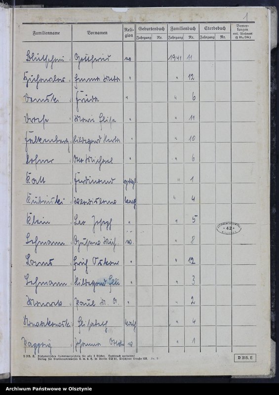 image.from.unit.number "Familienbuch /Zweitbuch/ Nr 1 - 12"
