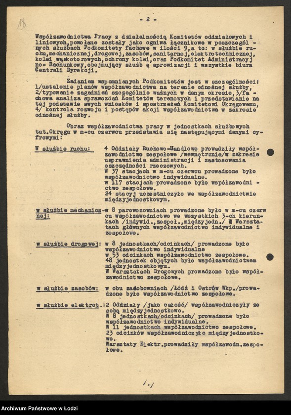 Obraz 19 z jednostki "Dyrekcja Okręgowa Kolei Państwowych - sprawozdania z rozwoju współzawodnictwa pracy"