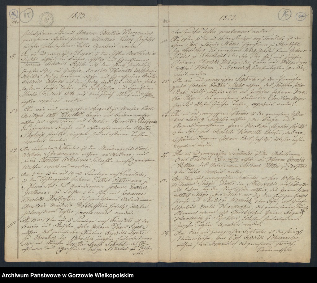 image.from.unit.number "Duplikate der Kirchenbücher der Hauptkirche zu Landsberg an der Warthe"