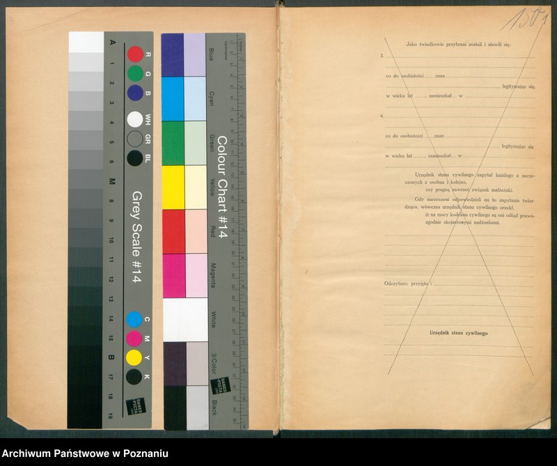 Obraz 3 z jednostki "Księga miejscowa małżeństw tom I [Rejestr główny małżeństw]"