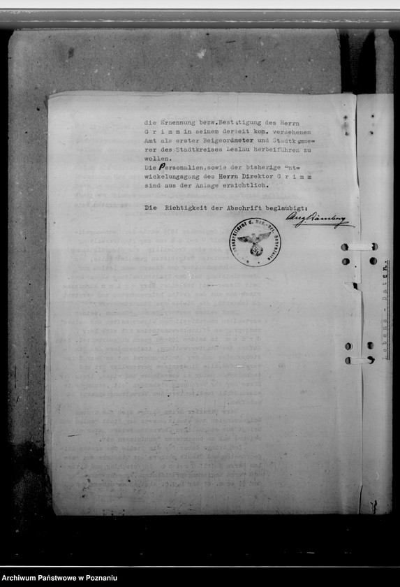 Obraz 8 z jednostki "Grimm, Rudolf - Bürgermeister in Leslau (Włocławek)"