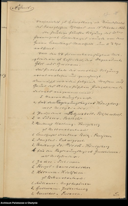 image.from.unit.number "Acta des [21]ten Provinzial-Landtages der Stände des Königreichs Preußen Wahlen"