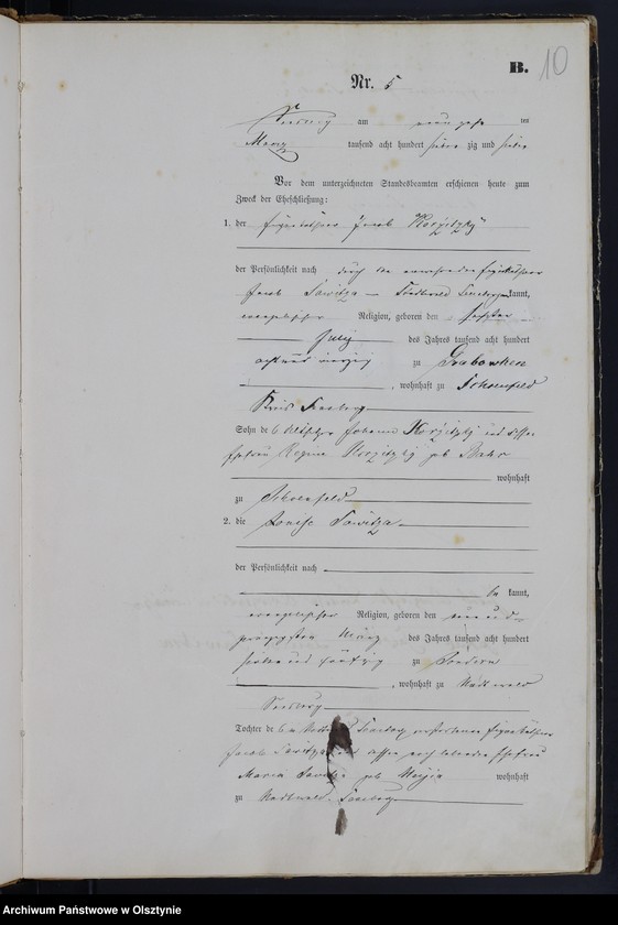 image.from.unit.number "Heiraths-Haupt-Register Nr 1 - 19"