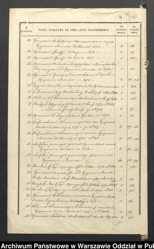 Obraz 6 z jednostki "O urządzaniu chłopów byłej rządowej wsi Brulino Koski i Brulino Lipskie, gm. Nur wchodzącej w skład prywatnej własności Obryte należące do Osipa Godlewskiego"