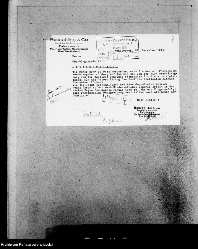 Obraz 11 z jednostki "[Korespondencja z urzędami, instytucjami i firmami] Lit.Rel-Ry."