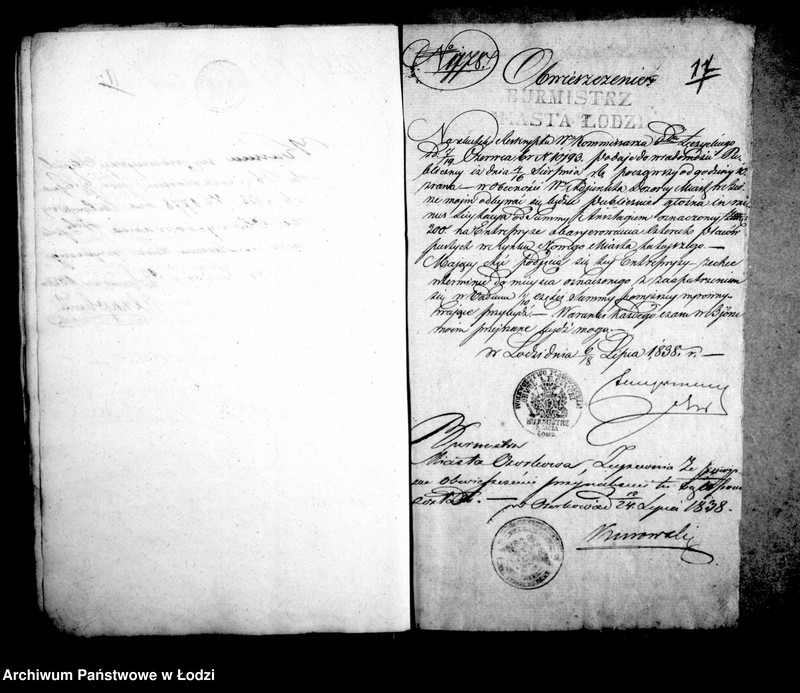 Obraz 19 z jednostki "Akta tyczące się regulacji osady sukienniczej"