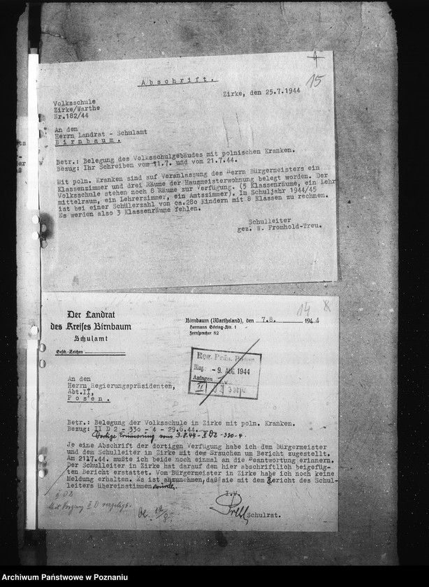 Obraz 18 z jednostki "Przeznaczenie szkół na cele wojenne"