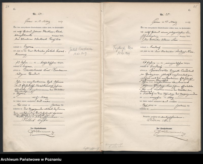 Obraz 15 z jednostki "Księga miejscowa zgonów [Rejestr główny zgonów]"