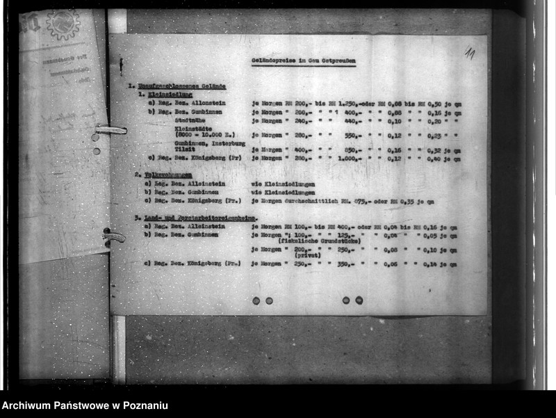 Obraz 15 z jednostki "Baulandpreise für das Wohnungsprogramm"