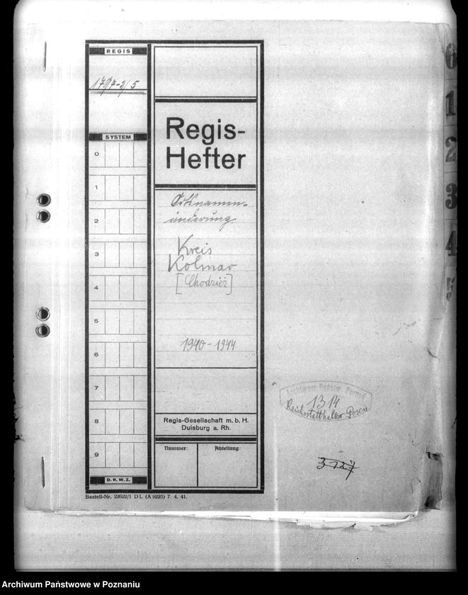 Obraz 4 z jednostki "Ortsnamenänderung Kreis Kolmar - Chodzież"