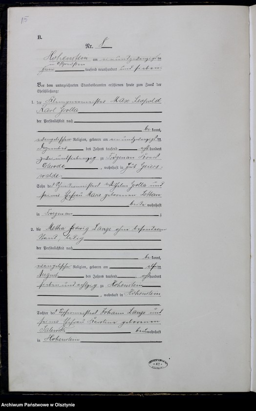 image.from.unit.number "Heirats-Neben-Register Nr 1 - 15"