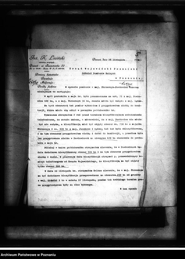Obraz 9 z jednostki "Majątek Strzeszyn-Pawłowice powiatu poznańskiego - /sprawy parcelacyjne/"