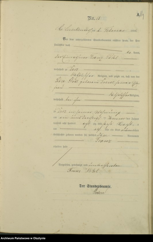 image.from.unit.number "Geburts-Haupt-Register Nr 1 - 129"
