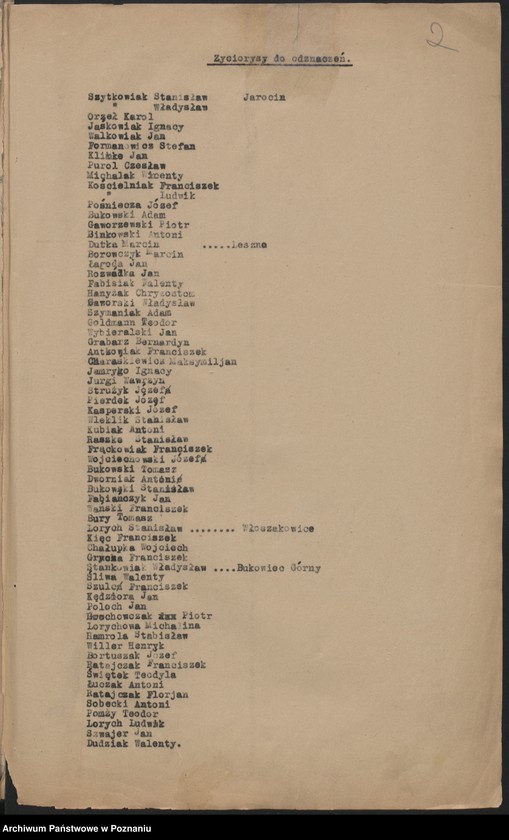 Obraz 5 z jednostki "Wnioski o odznaczenia krzyżem zasługi."