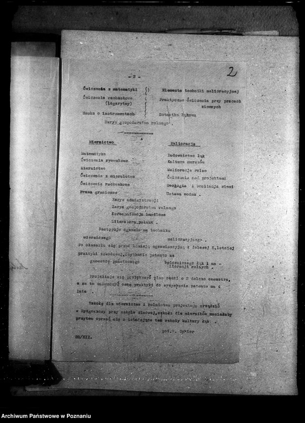 Obraz 6 z jednostki "Sprawy szczegółowo-administracyjne Szkoły należące do Izb Rolniczych"