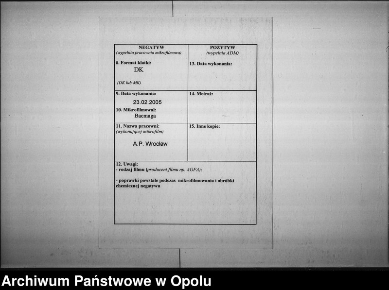 Obraz 3 z jednostki "Acta des Magistrats zu Oppeln betreffend die Schank-Anlage in Rademacher