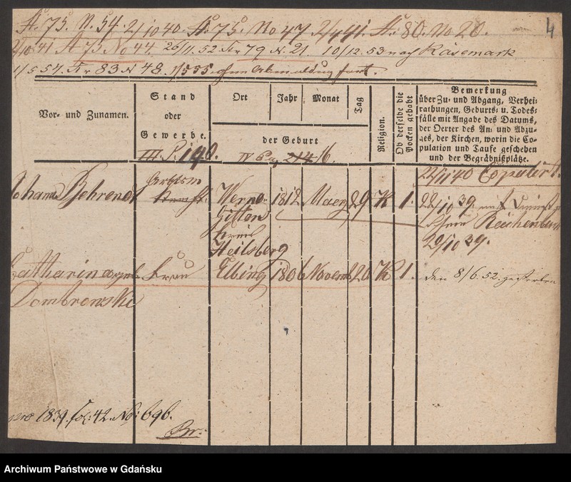 image.from.unit.number "Karty meldunkowe: Behrendt I. - Behring"