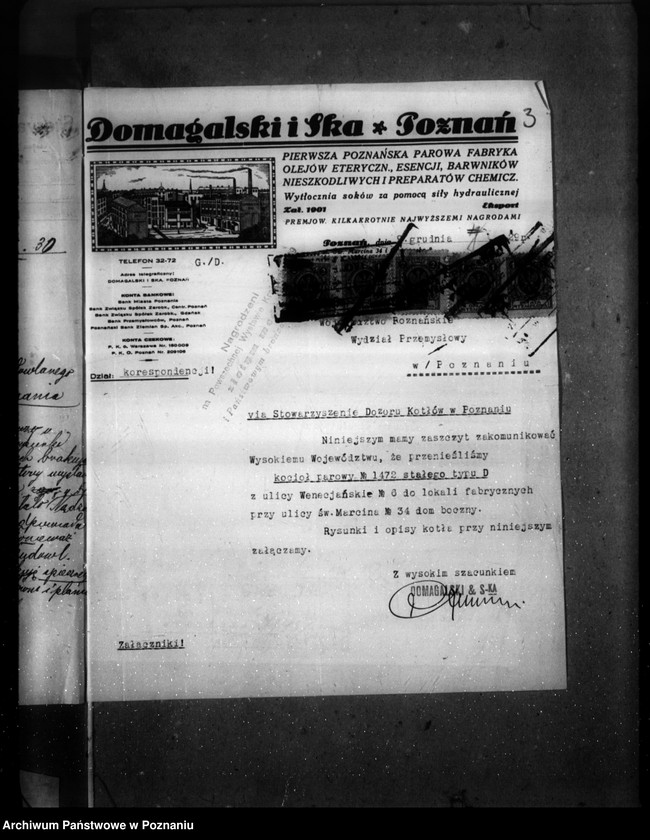 image.from.unit.number "Domagalski i Spółka w Poznaniu /fabryka olejów eterycznych itp../ nr woj. 683"