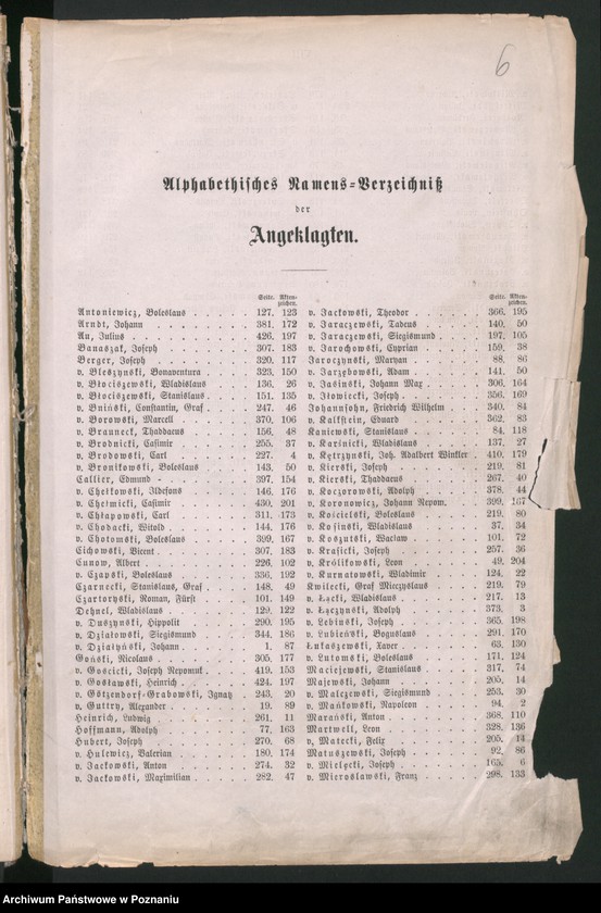 Obraz 10 z jednostki "Anklage - Schrift im Polenprozess 1864"