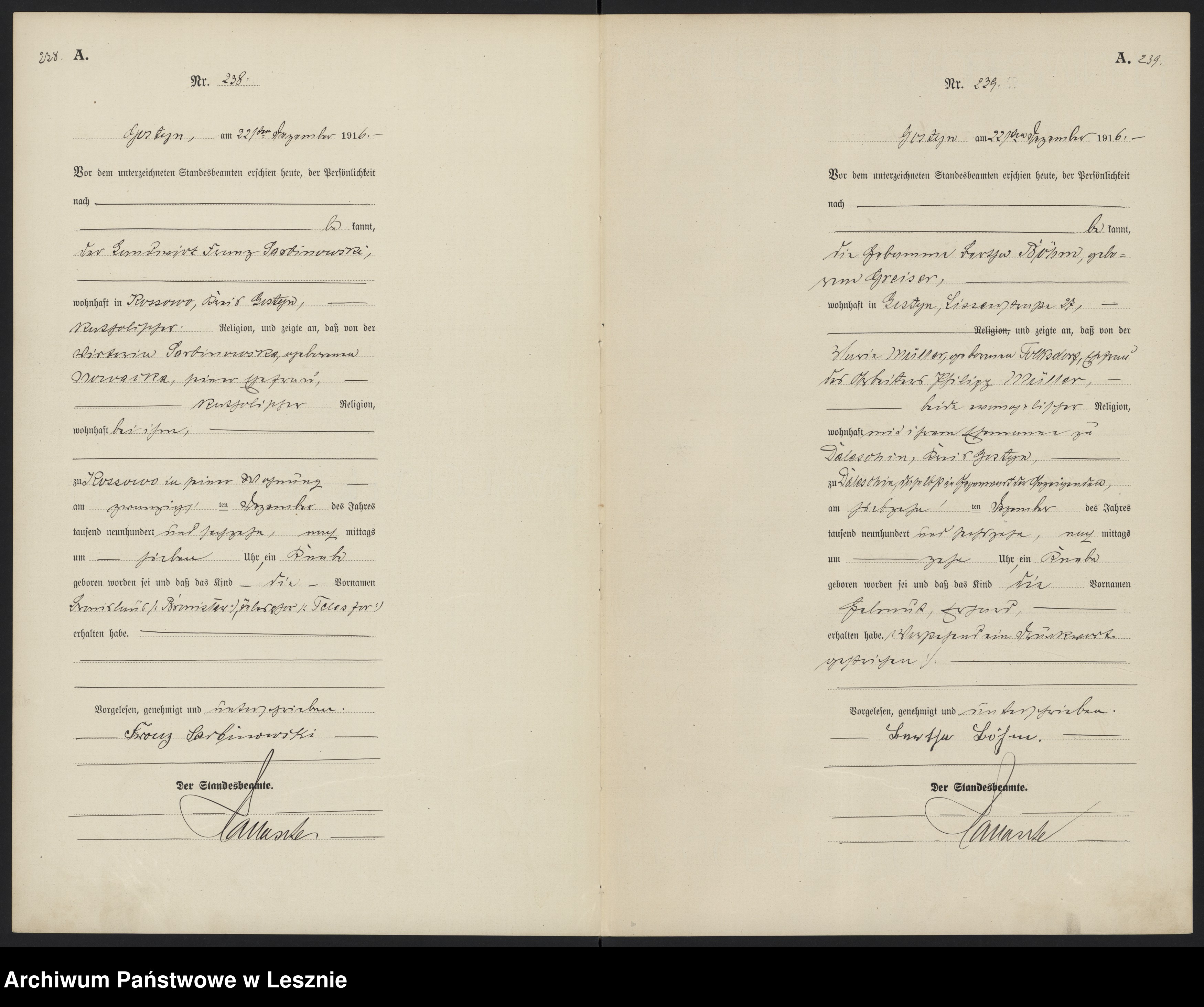 Skan z jednostki: [Księga urodzeń]