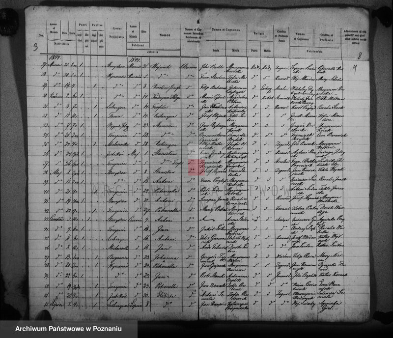 Obraz 6 z jednostki "Księga urodzonych, zaślubionych, zmarłych"