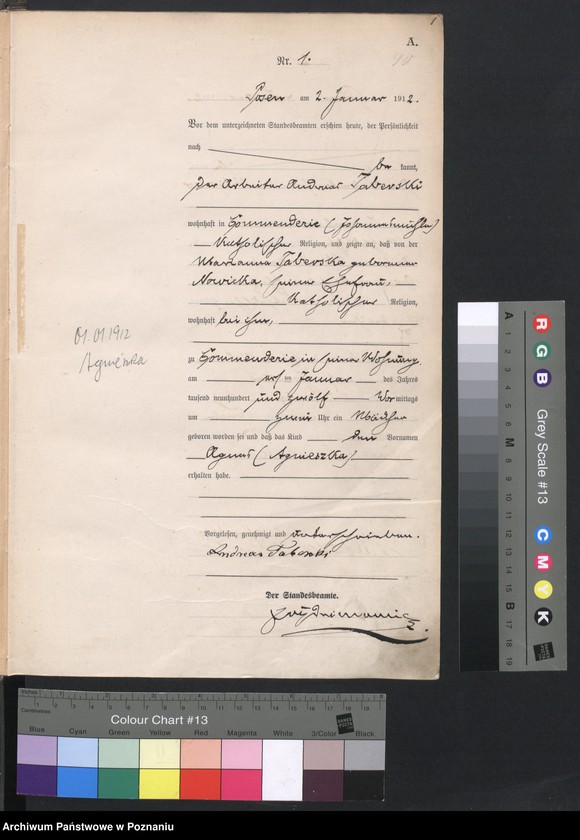 Obraz 3 z jednostki "Księga miejscowa urodzeń [Rejestr główny urodzeń]"