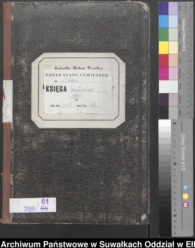 image.from.unit.number "Heiraths-Neben-Register des Preussischen Standes-Amtes Orlowen Kreis Loetzen"