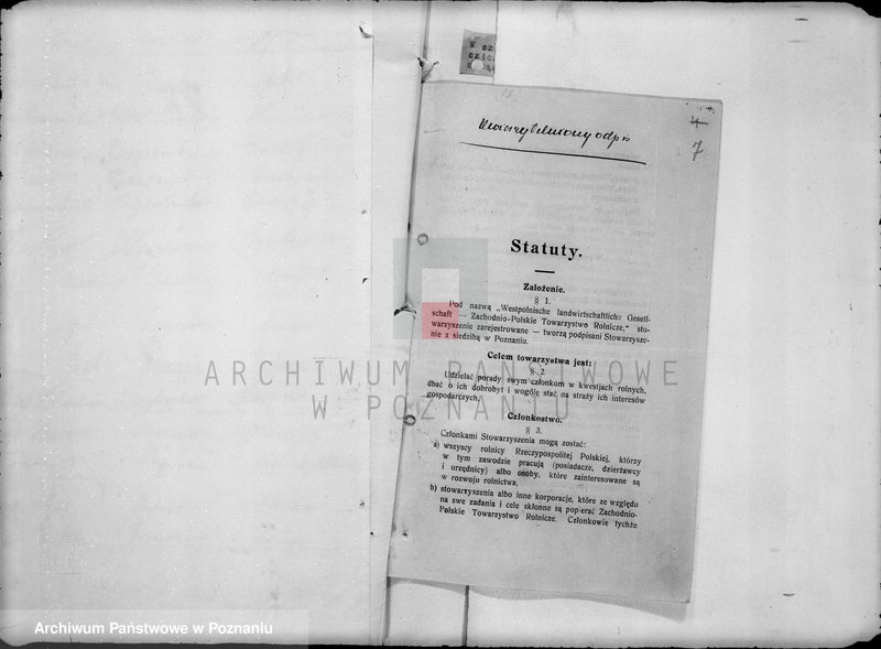 Obraz 11 z jednostki "/Zachodnio-Polskie Towarzystwo Rolnicze/ Westpolnische Landwirtschaftliche Gesellschaft"