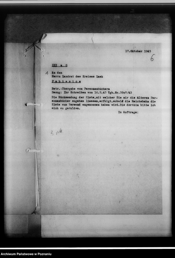 image.from.unit.number "Einziehungsprotokolle [ksiąg kościelnych] Kreis Lask [powiat łaski, województwo łódzkie]"