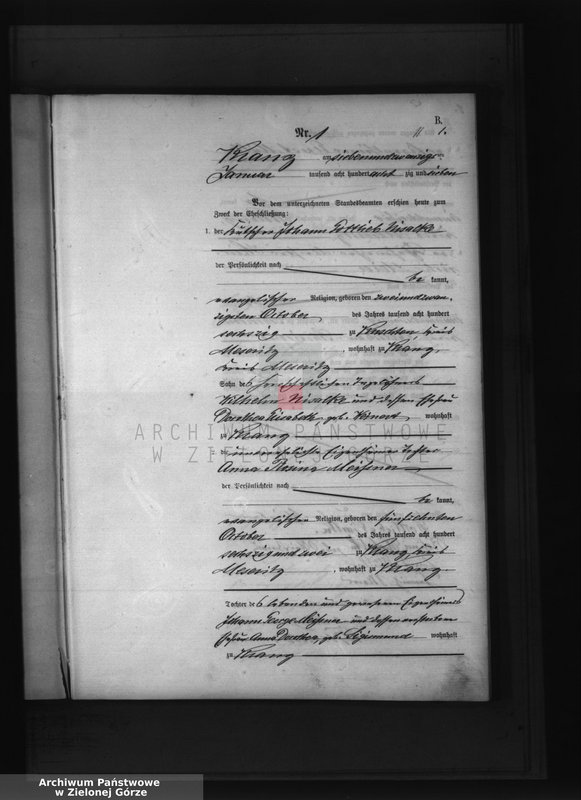 Obraz 3 z jednostki "Heirats-Haupt-Register"