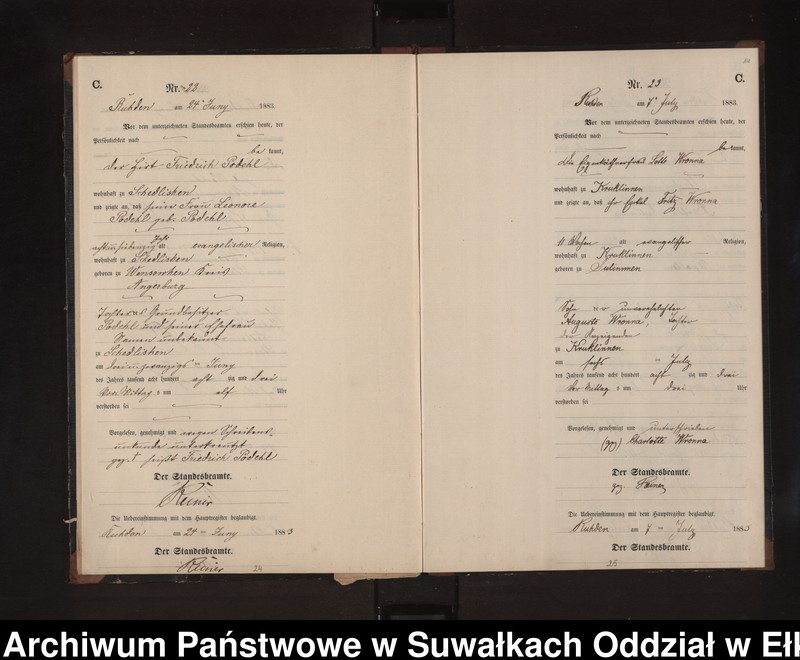 image.from.unit.number "Sterbe-Neben-Register des Preussischen Standes-Amtes Stasswinnen Kreis Loetzen"