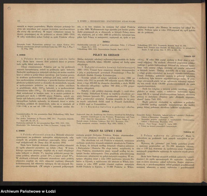 Obraz 19 z jednostki "Geograficzno-statystyczny atlas Polski, wydanie II, Lwów-Warszawa 1921"