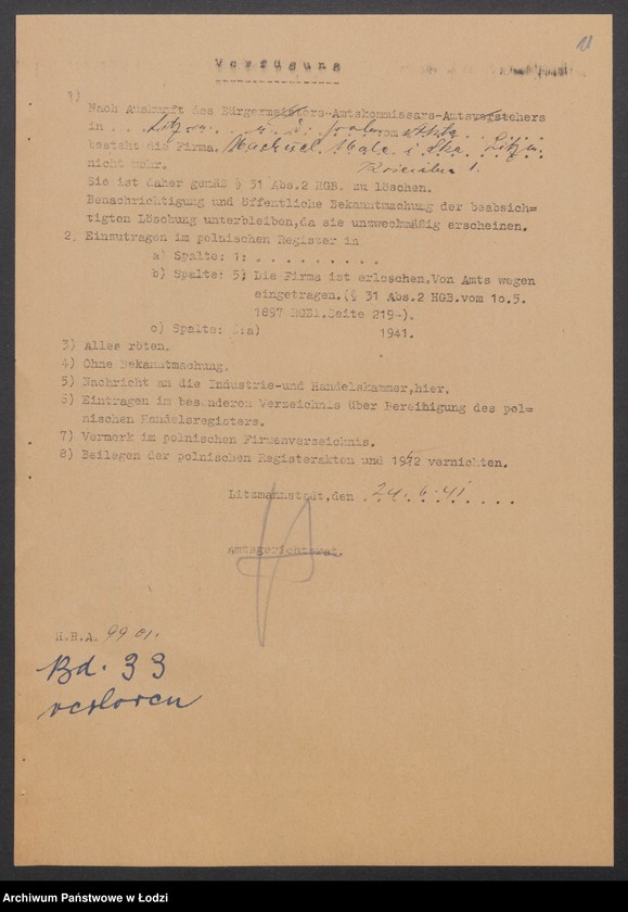 Obraz 13 z jednostki "Machuel Malc i S-ka- sprzedaż suszonych owoców i towarów kolonialnych"