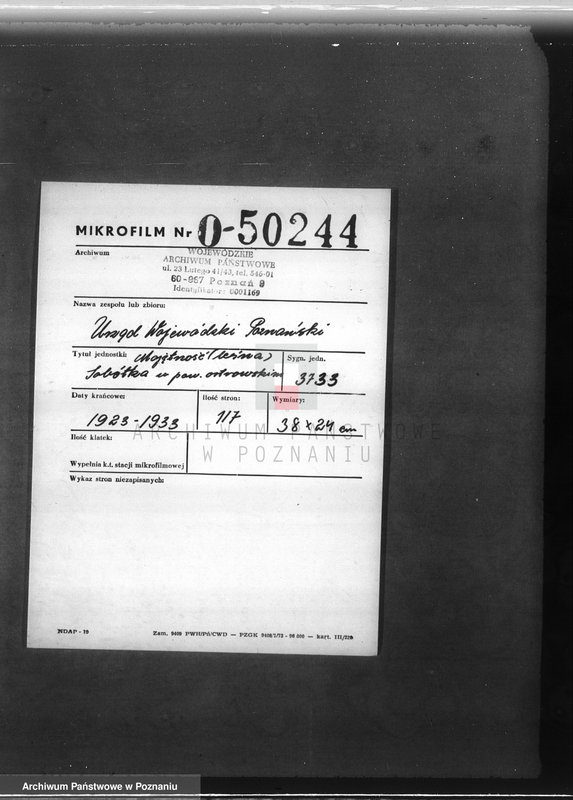 Obraz 2 z jednostki "Majętność /leśna/ Sobótka powiat ostrowski"