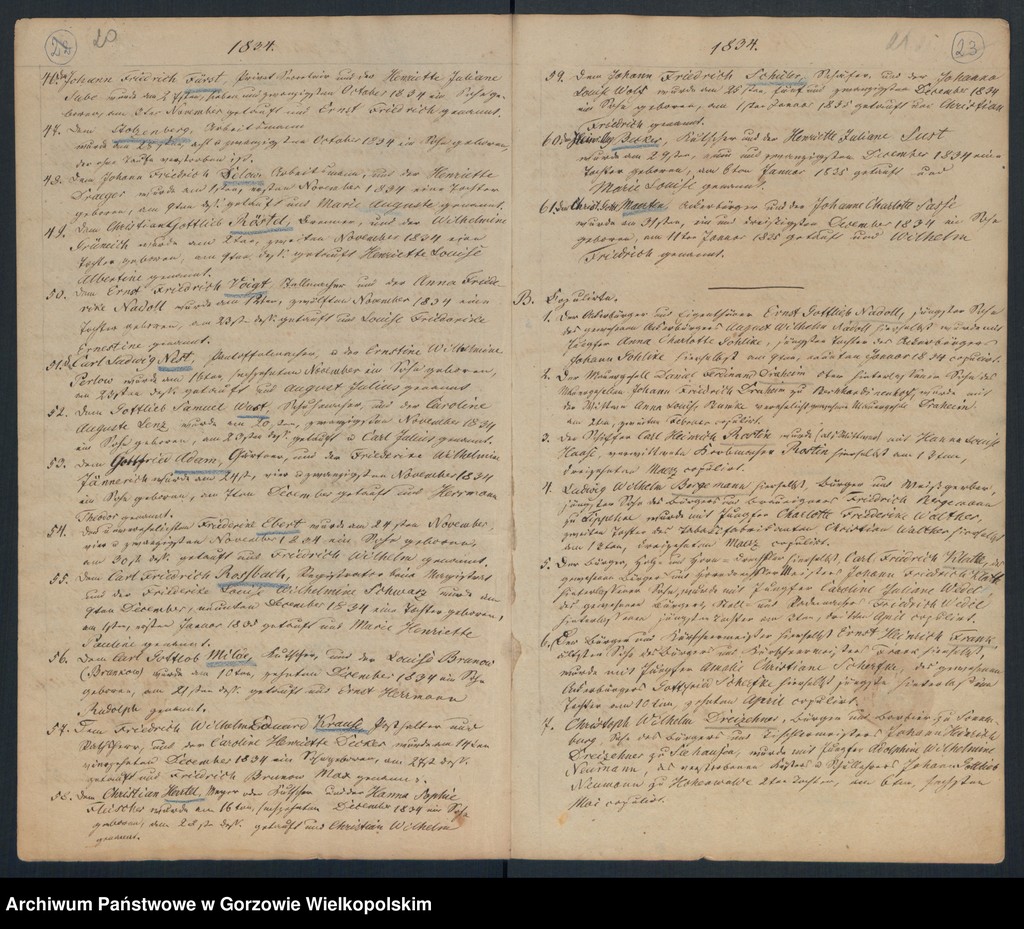 image.from.unit.number "Geborne und Copulirte in der Gemeine in Concordien Kirche zu Landsberg an der Warthe"