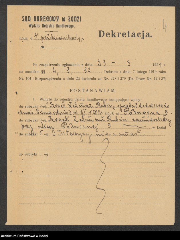 Obraz 6 z jednostki "Izrael Zelman Rubin – sprzedaż dodatków do obuwia"