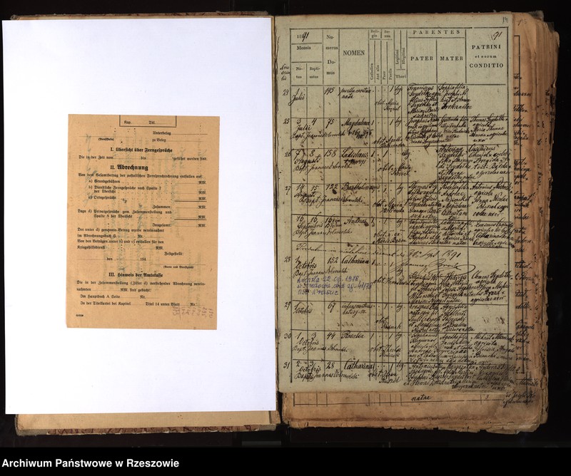 image.from.unit.number "Księga urodzeń - Wola Rafałowska"