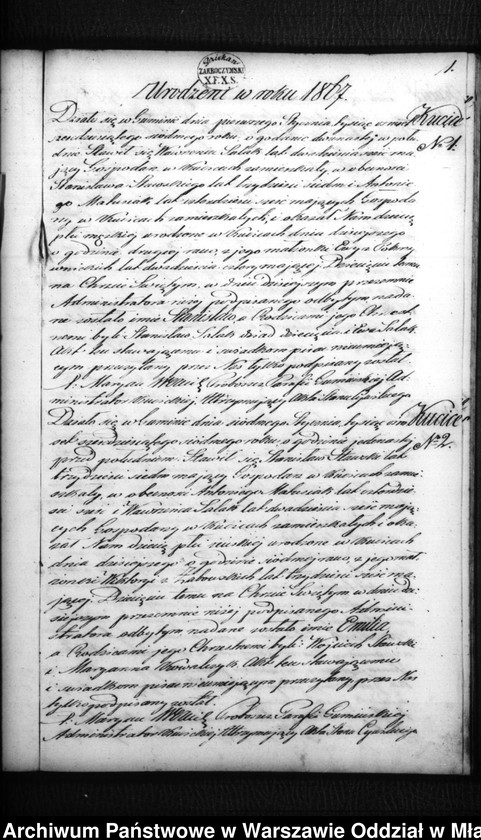 Obraz 4 z jednostki "Akta urodzeń, małżeństw i zgonów"