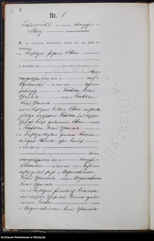 image.from.unit.number "Heiraths-Neben-Register Nr 1 - 22"