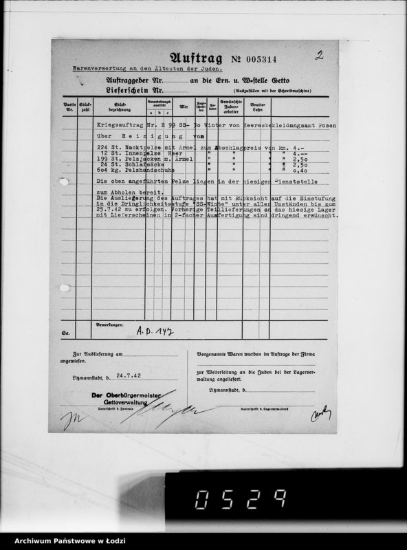 Obraz 6 z jednostki "5314 Kriegsauftrag R.99 SS-30 Winter Pelze HBA Posen"