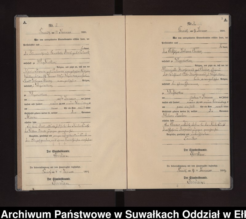 image.from.unit.number "Geburts-Neben-Register des Königlichen Preussischen Standes-Amtes Gneist Kreis Lötzen"
