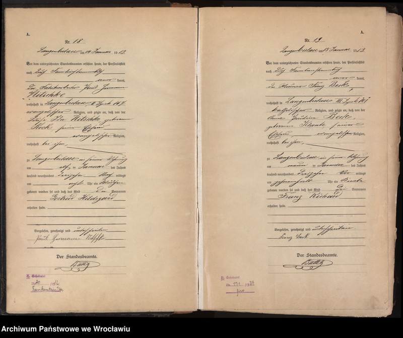 image.from.unit.number "Księga urodzeń Bielawa (Langenbielau) 1913"