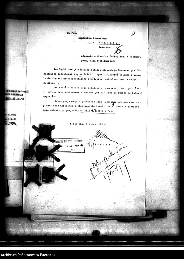 image.from.unit.number "Wyłączenie z art.. 4 ustawy o wykonaniu reformy rolnej z majątku Buszkowo powiatu konińskiego"