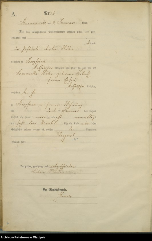 image.from.unit.number "Geburts-Haupt-Register Nr 1 - 78"