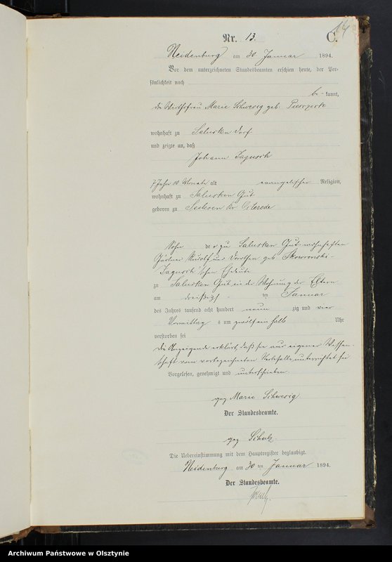 image.from.unit.number "Sterbe-Neben-Register Nr 1 - 71"