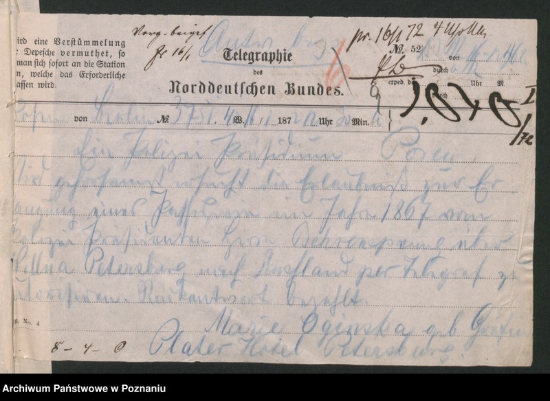 Obraz 12 z jednostki "A. betr. Viktor von Oginski und seine Gemahlin Maria geboren Gräfin Plater"