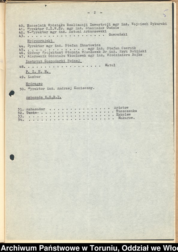 image.from.unit.number "Akt erekcyjny położony w miejscu fundamentów stopnia wodnego we Włocławku w dniu 28.04.1962."