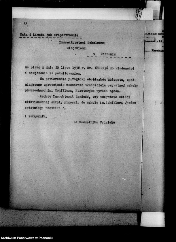 Obraz 13 z jednostki "Prywatna Szkoła Powszechna z niemieckim językiem nauczania imienia Schillera- Poznań"