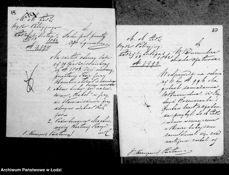 Obraz 16 z jednostki "Akta tyczące się korespondencji pocztowych"