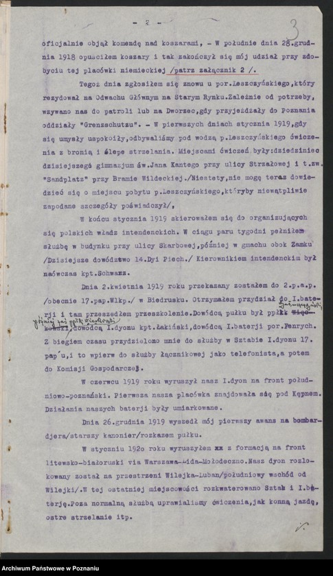 Obraz 5 z jednostki "Koło - Poznań przebieg służby wojskowej Leonarda Dyczaka."